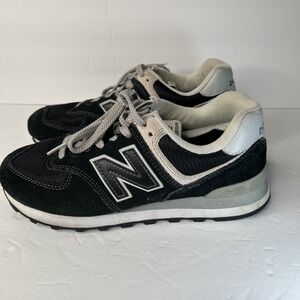 New Balance 574 Classic Sneakers Shoes Retro Women's Size 7.5 Black
